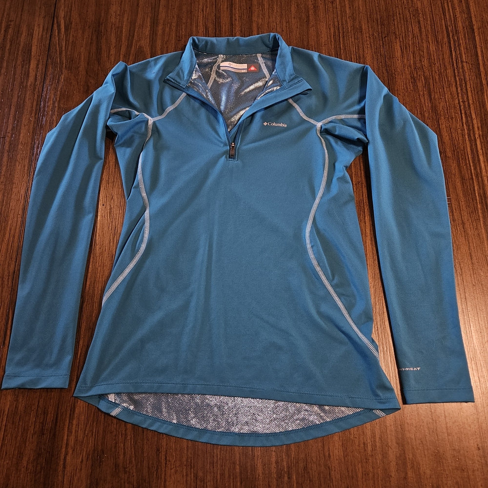 Columbia Women's Blue Long Sleeve Active Top Size S